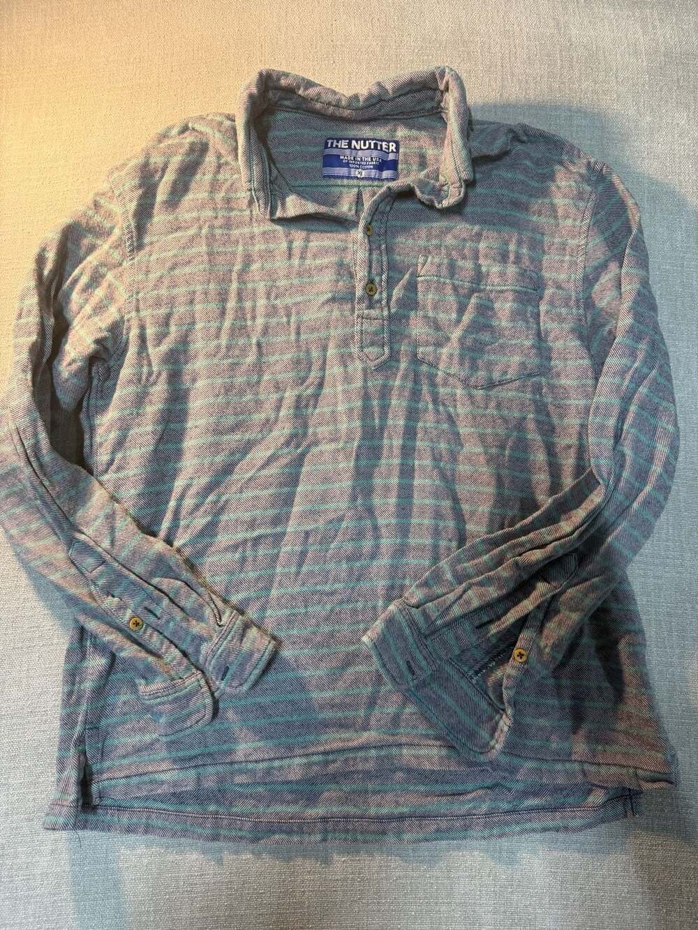 Chubbies The Nutter Long Sleeve Striped Polo Shirt